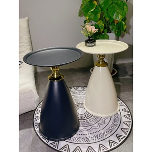 Side Table for Living Room Home Use 2024 New Cream Style Small Apartment Sofa Small Coffee Table Bedside Small Table Nordic Light Luxury