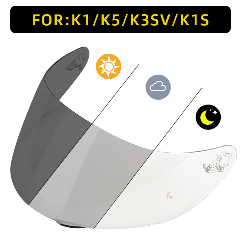 Motorcycle Helmet Color-Changing Lens X14/Z7/Z8/Rx7X/Sm961 Anti-Uv Full-Face Helmet Color-Changing Lens