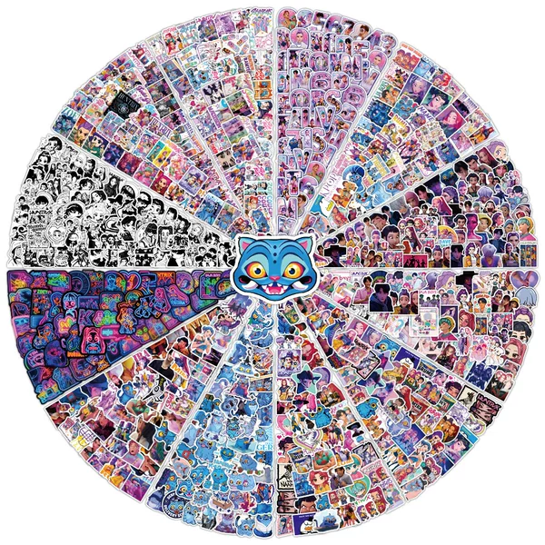 Kpop Demon Hunters Collection Thousand Demon Hunters Collection Cross-Border Popular Collection Stickers