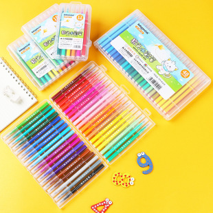 Baitong watercolor pen washable 12 color 18 color 24 color 36 color 48 color soft head color pen painting set Wholesale