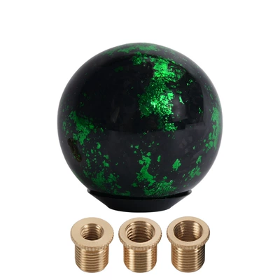 Cab and accessories — Fiber Gear Shift Knob Manual - sfn165-round-green