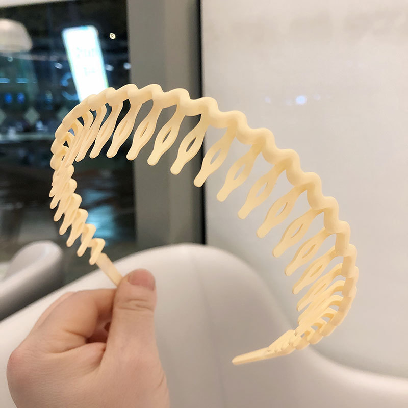 女性用つや消し洗顔カラーヘッドバンド、滑り止め歯付きヘアプレスヘッドバンド、洗顔とメイクアップ用の特別なヘアバンドルヘッドバンド|undefined