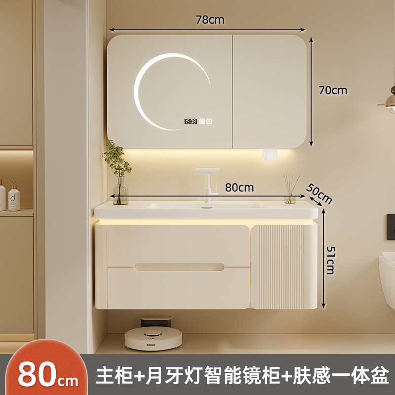 Baños personalizados de roble gabinete de baño gabinete de baño nuevo cerámica en una bañera lavabo facial