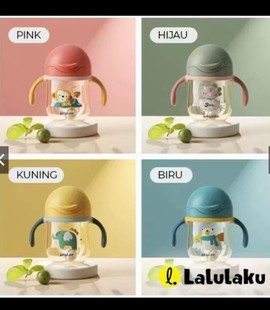 Baby Water Cup Gift Cup Good-Looking Water Cup Straw Kindergarten Cup with Scale Water Cup