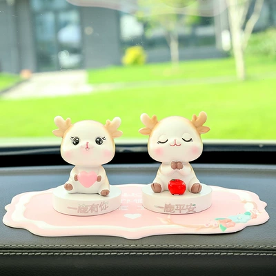 Ornaments Car Small Ornaments Center, Car ornaments - peace-has-you-pink-flower-pad