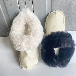 Hole shoes liner fleece-lined winter detachable plush cotton winter warm lined hole shoes fluffy liner