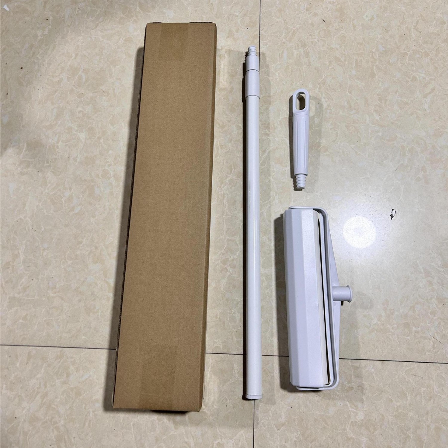 Rodillo de viscosa, barra larga, cepillo de viscosa telescópico, cepillo de rodillo de ropa, dispositivo de viscosa, trapeador de papel rasgable, rodillo de eliminación de polvo