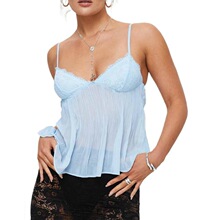 W 47982 Sexy Lace Backs Y2K Top �Ը���˿���� �羳ŷ��