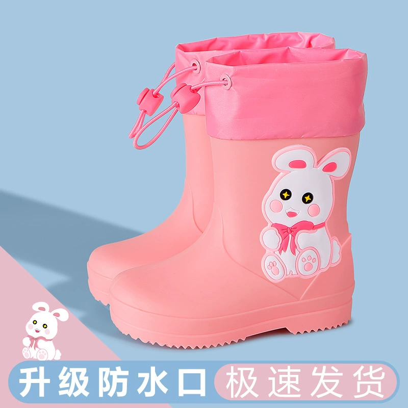 Новая модель мультяшных детских сапог от дождя для мальчиков и девочек нескользящие легкие сапоги от дождя для детей