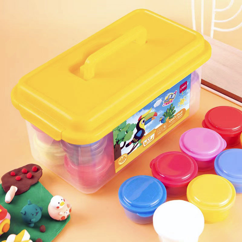 デリ 67847 文具粘土 子供用絵の具セット おもちゃ粘土 箱入り 軽量粘土 12色 2436|undefined