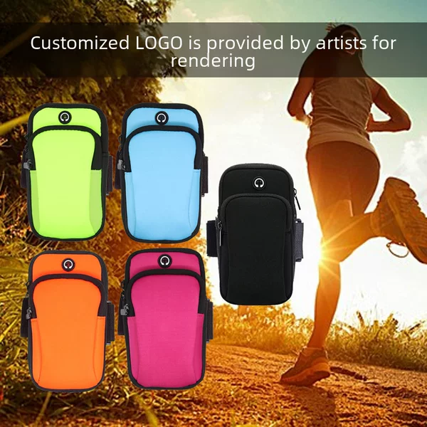 New Sports Arm Bag Mobile Phone Arm Belt Arm Bag Men's and Women's Running Wrist Bag Waterproof Gift Printable logo Manufacturers