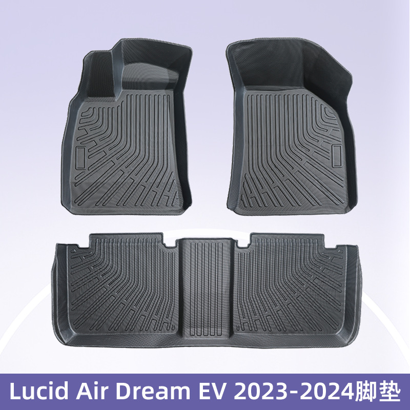 Aplicable a Lucid Air Dream EV Pure Electric 2023 - 2024 3D todo el tiempo TPE cojín de pie maletero
