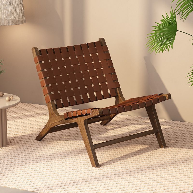 Sillas de madera sólida de cuerda trenzada sillas de balcón nórdicas sillas de ocio estilo japonés sillas de silla de casa pequeña silla de respaldo perezosa