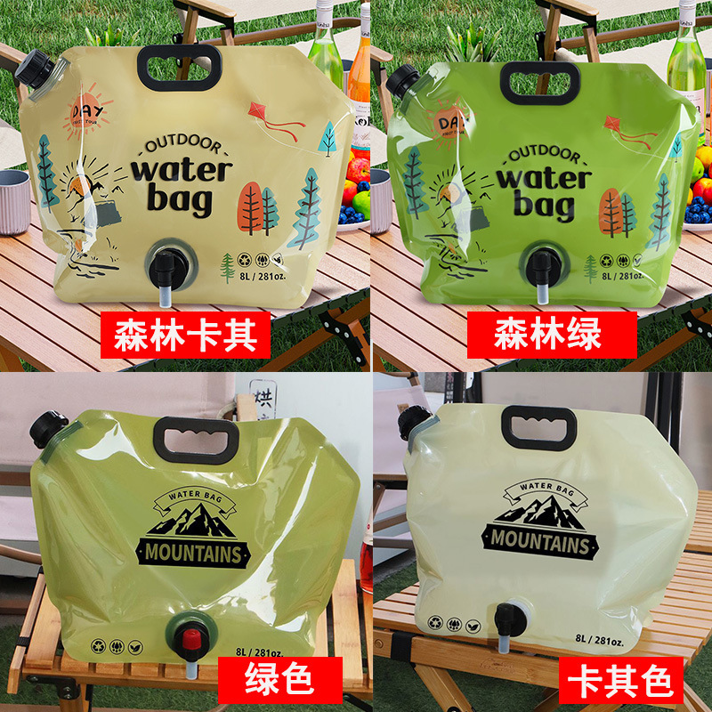 Handheld travel water container, climbing folding plastic equipment for camping 3