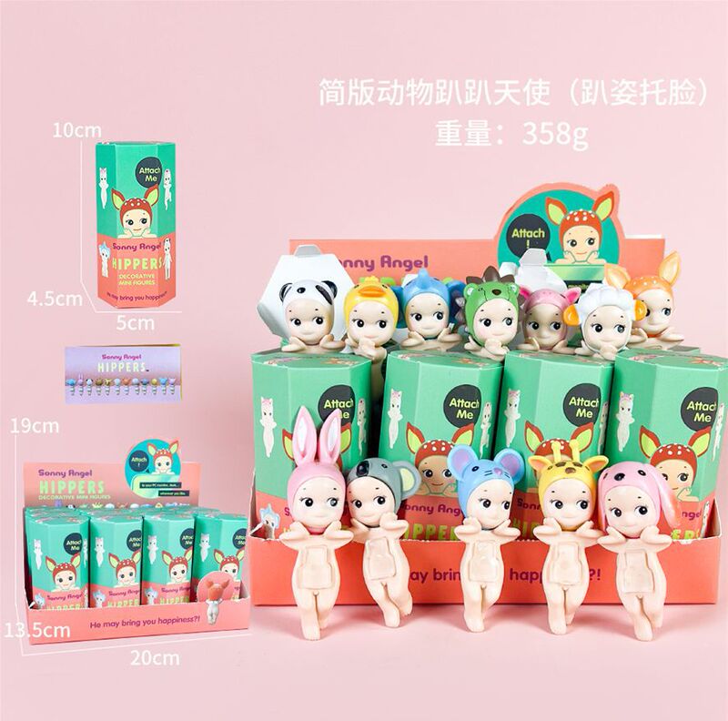 趴趴天使托腮手办盲盒车载手机装饰摆件动漫公仔跨境热销现货|undefined