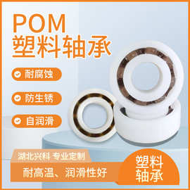 POM6004塑料轴承POM工程深沟球轴承汽车设备6800球薄壁电机