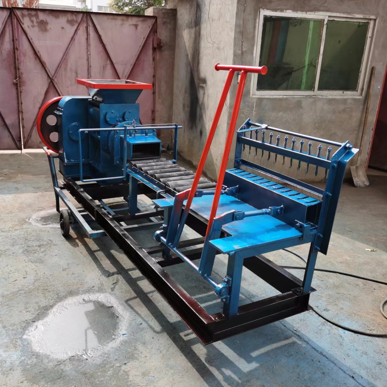 东越生产粘土砖机半自动实心红土砖机黏土砖机生产线真空挤瓦机