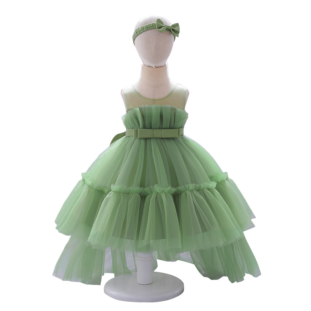 Vestido de princesa para niñas de Amazon 2026, con tul en cola y falda abullonada, para bebés y niñas pequeñas, vestido de cumpleaños para bebés de un año image 7