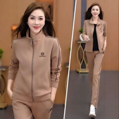 跨境秋款运动套装女2025新款时尚休闲两件套洋气显瘦跑步卫衣裤潮