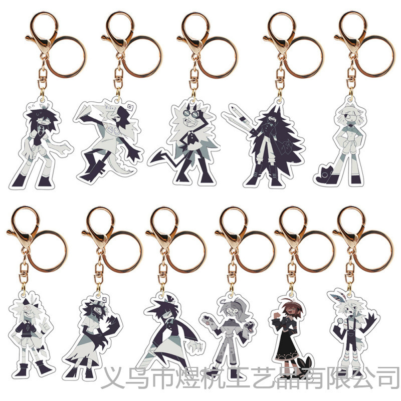 Cross-Border New Acrylic Keychain Paper-Based Educational Materials