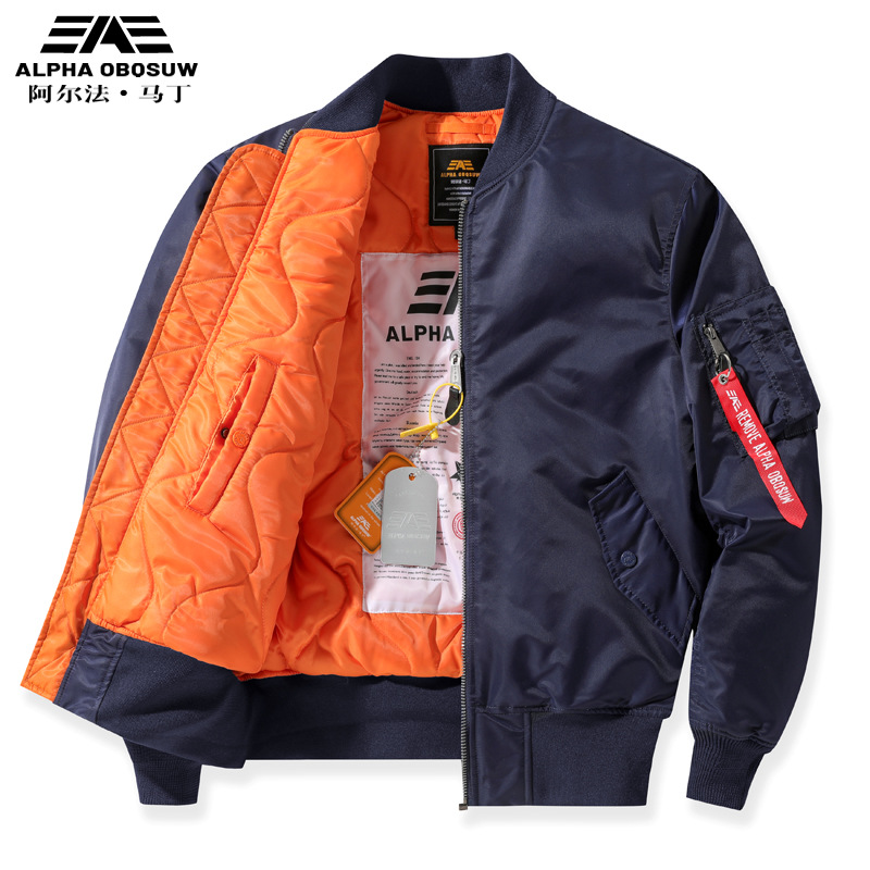 MA1经典款飞行服加厚棉衣款阿尔法马丁潮牌跨境美式棒球服欧版