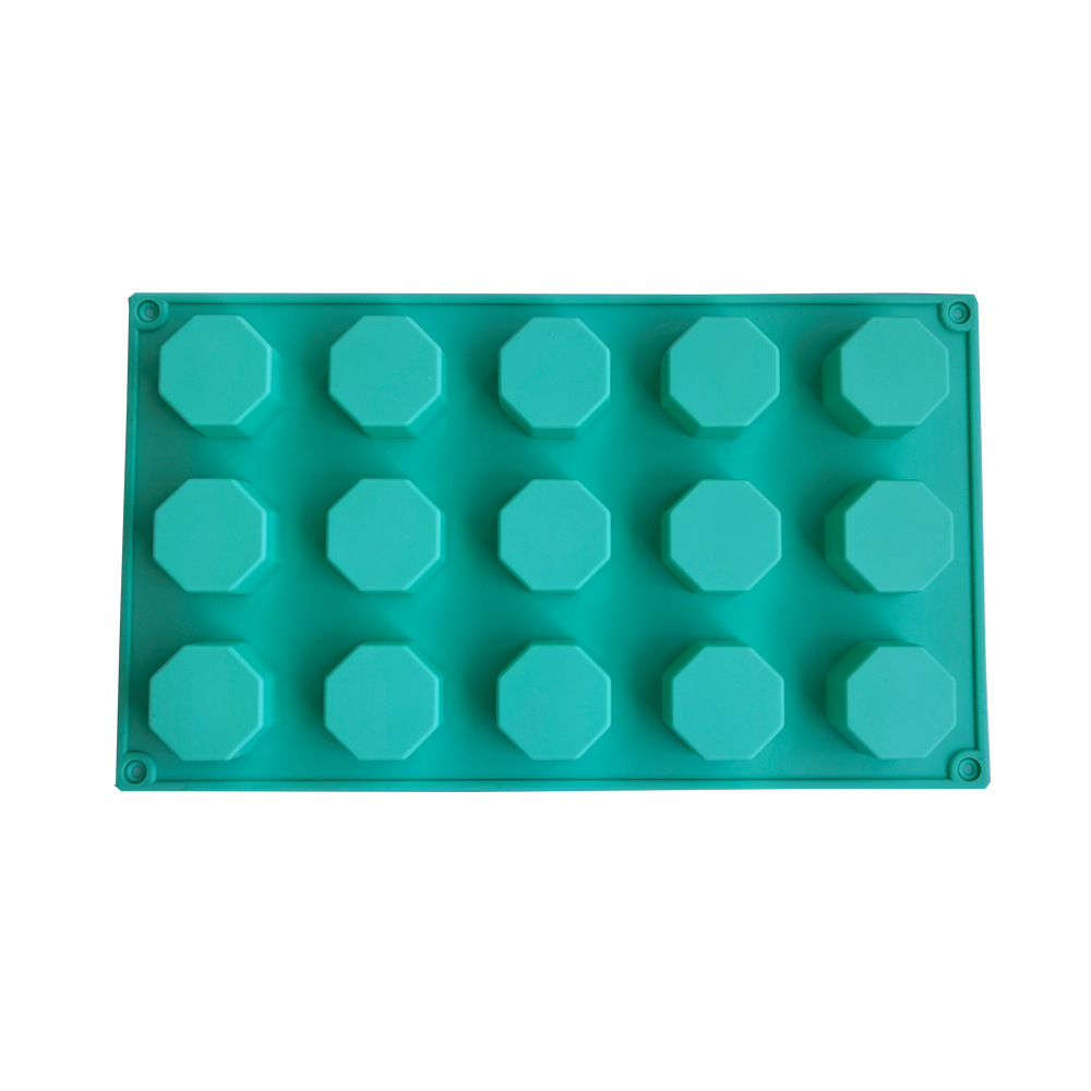 15 litros 8 lados columnar 72 molde de silicona pastel helado pudín molde de postre jabón utensilios