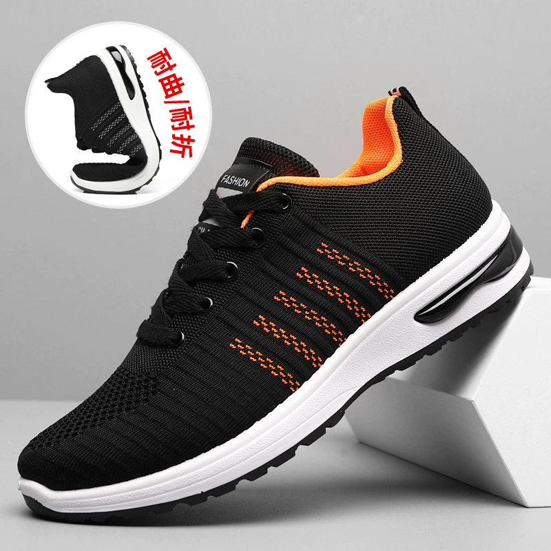 Спортивная обувь Мужская дышащая сетка повседневная обувь Корейская версия универсальная студенческая летающая обувь приливная обувь на открытом воздухе дорожная обувь для бега