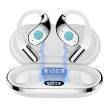 Cross-border bone conduction Bluetooth earphones 5.3 wireless clip-on long-lasting sports earphones with digital display charging case Cross-border bone conduction Bluetooth earphones 5.3 wireless clip-on long-lasting sports earphones with digital display charging case