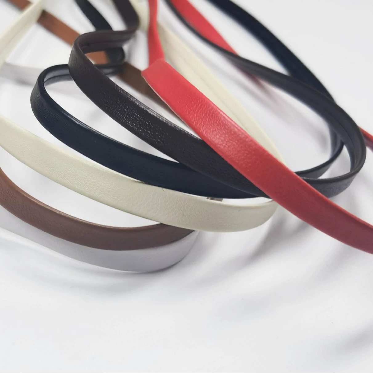 Polyurethane Trim Tape, 1 m, widths 3–20 mm, multi-color DIY belt accessory