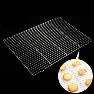Food Grade Thickened Stainless Steel Mesh Rack 60×40 Barbecue Mesh Commercial Cake Cooling Mesh Barbecue Mesh Oven Wholesale