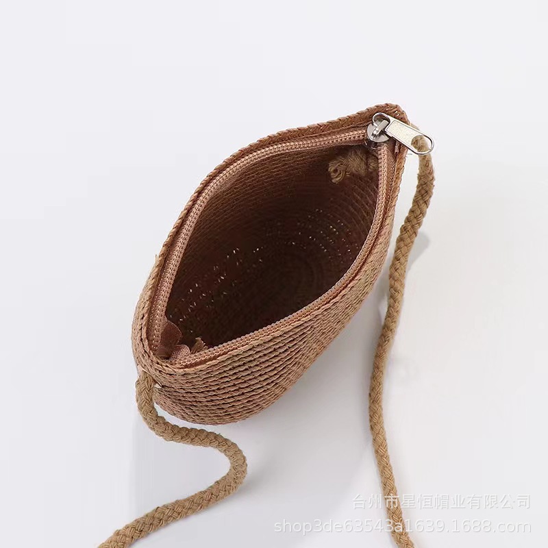 Bolso de hombro de los niños bolsa de paja de los niños pequeña cartera lindo todo partido bolsa de paja pequeña chica fresca accesorios bolsa