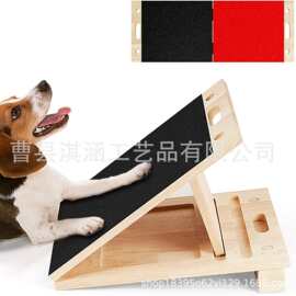 跨境创意宠物玩具木质抓板狗狗指甲锉刮板宠物指甲修理木质玩具