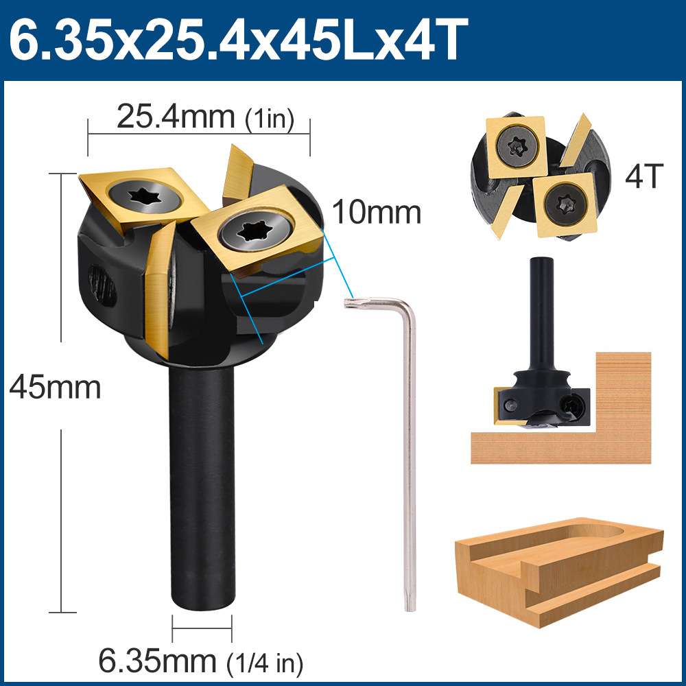 1/4 "* 1" 및 티타늄 도금 블레이드