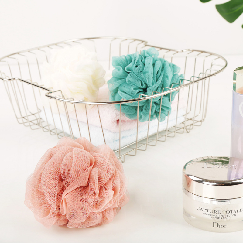 Meiliya Three-Color Bath Ball, Large Size — Soft Back Scrubbing Bath Flower for Showering and Bathing, Wholesale Available at Department Stores