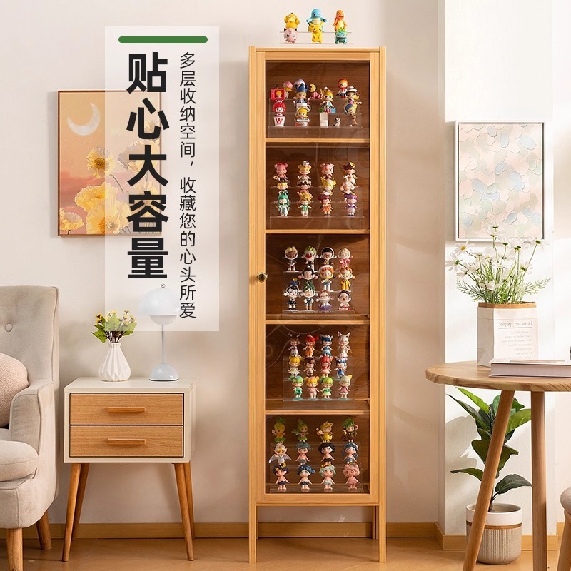 家庭收纳柜子储物柜置物柜多层带柜门卧室家用手办展示柜一件起批|undefined