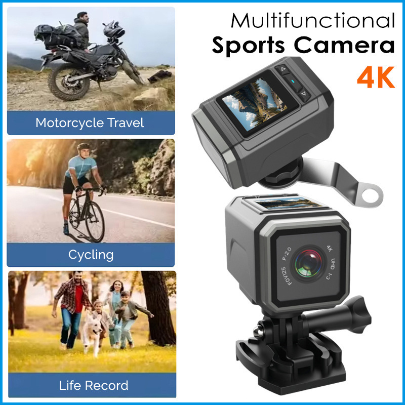 国境を越えた新しい 4K 防水スポーツ カメラ ヘルメット WiFi オートバイ レコーダー屋外サイクリング自転車カメラ|undefined