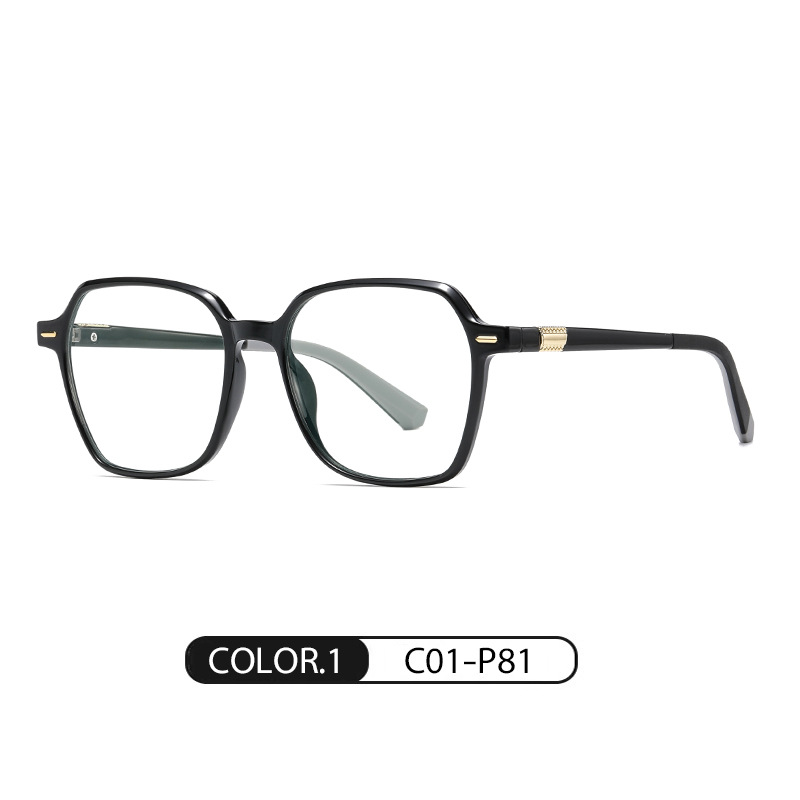 Nuevo Marco de gafas lisas de las mujeres marco grande anti-Luz Azul gafas lisas hombres TJ862 ultra ligero TR90 miopía gafas