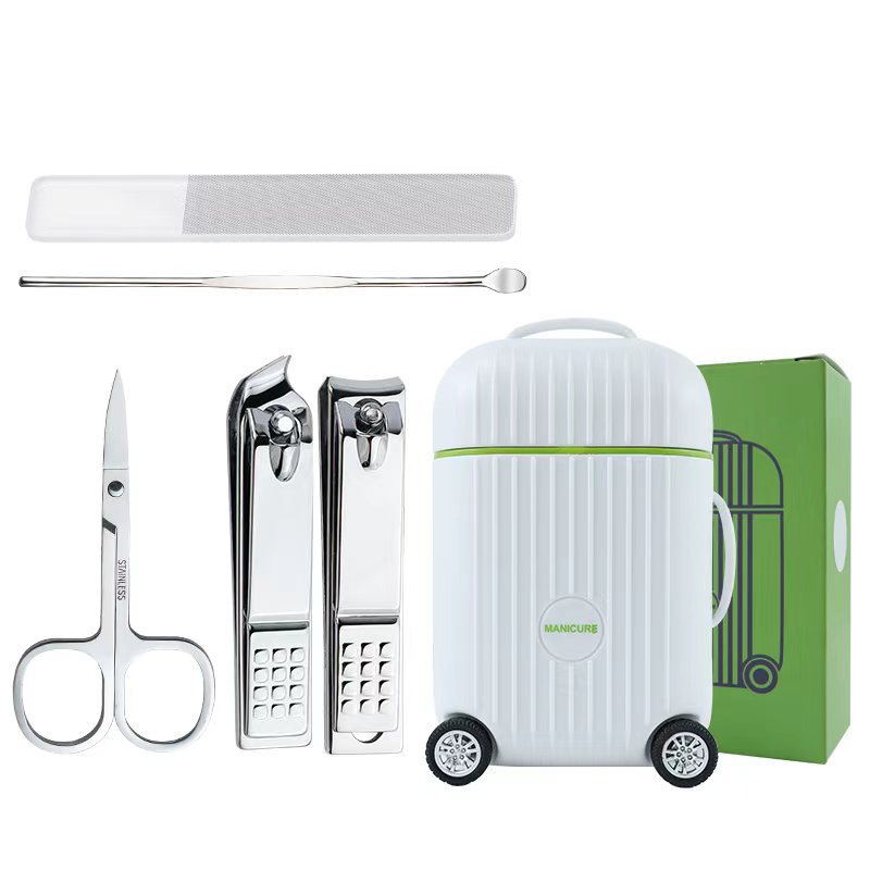 (인기) 화이트 여행용 손톱깎이 5종 세트