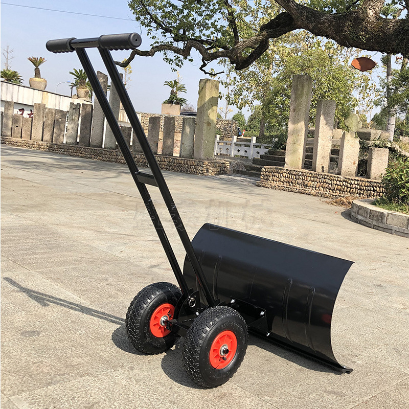 推雪铲子手推式铲雪铲清雪除雪工具 便携式推雪铲 42公分宽推雪铲