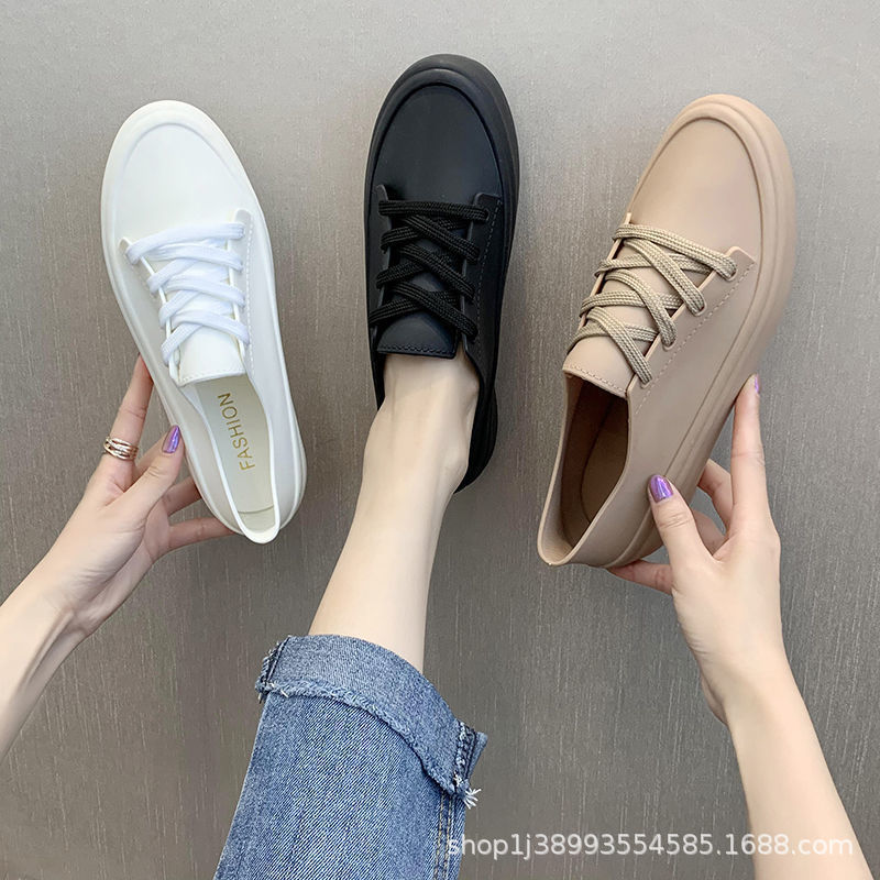 Spring and Autumn New Waterproof White Shoes for Female Students, Women's Single Shoes, Women's Shoes, Spring Flat Shoes, Women's Sneakers, Women's Models