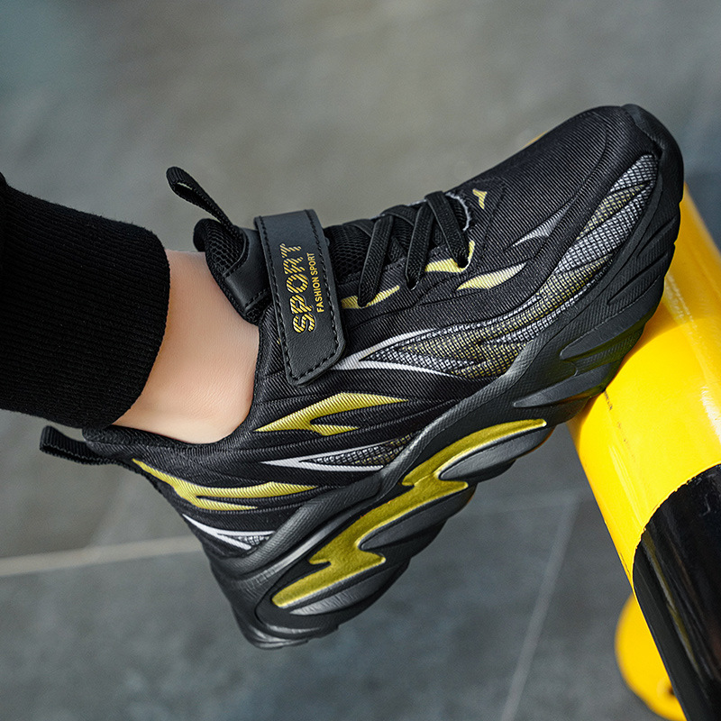 Zapatos deportivos infantiles ligeros zapatos casuales de moda para estudiantes primarios zapatos de moda para niños de 7 - 12 años primavera y otoño transpirables