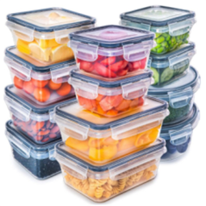 Transfronterizo en stock PP crisper sellado tarro refrigerador Cocina Comida tarro granos almacenamiento tarro snack almacenamiento