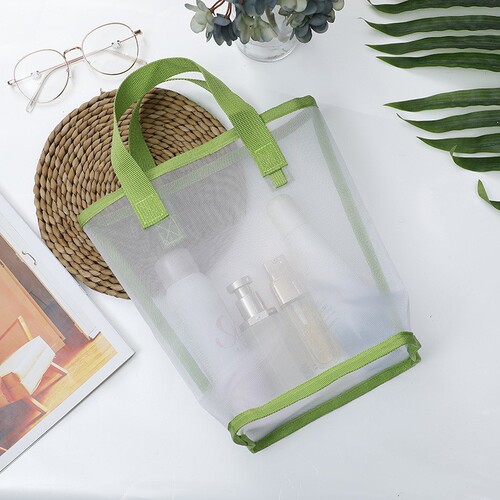 New Large Capacity Bathroom Travel Wash Bag Mesh Tote Cosmetic Storage Bag Portable Shower Bag Makeup Bag