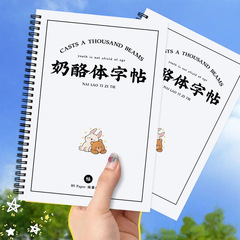 奶酪体字帖女生字体漂亮大气女生练字帖高中生大学生文案语录书