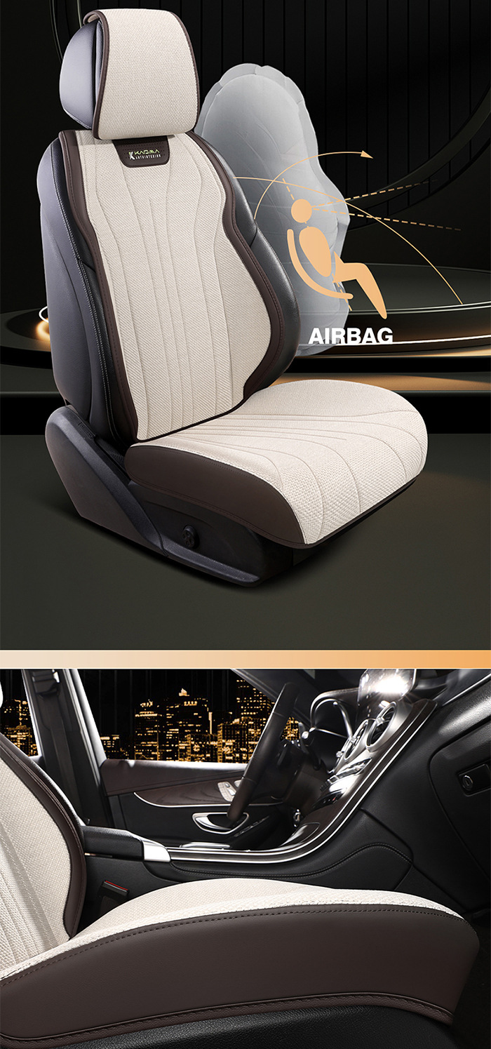 A generation of 2024 new half-pack business hemp car five-seat cushion universal four-season multi-piece seat cover