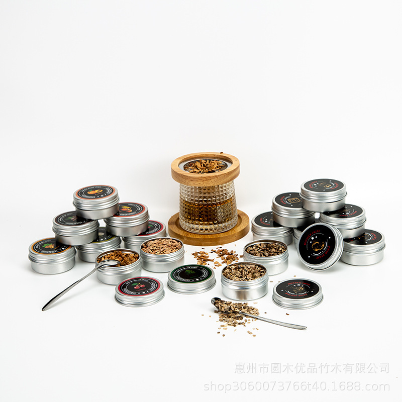 木製燻製器 カクテル・ワイン燻製器 分子料理人気商品 果樹屑燻製セット|undefined