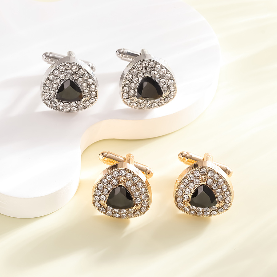 Neue dreieck diamant manschettenknöpfe modische Französisch business hemd manschette nagel manschettenknöpfe_voghion.com