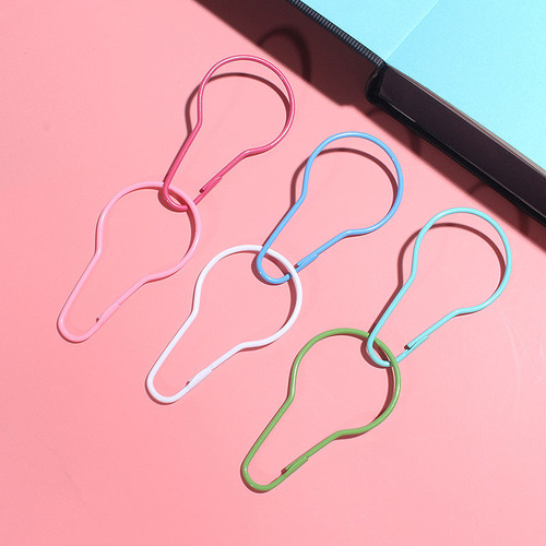 Colorful alloy bake paint light bulb claw clip lobster claw keychain box bag hook clip DIY accessories material pack
