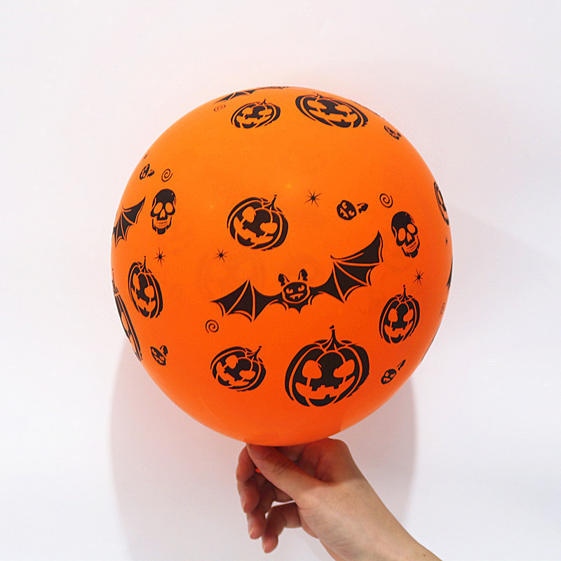 12 インチのハロウィンバルーンハロウィンテーマホリデーパーティーバルーンハロウィンデコレーションカボチャコウモリプリントバルーン|undefined