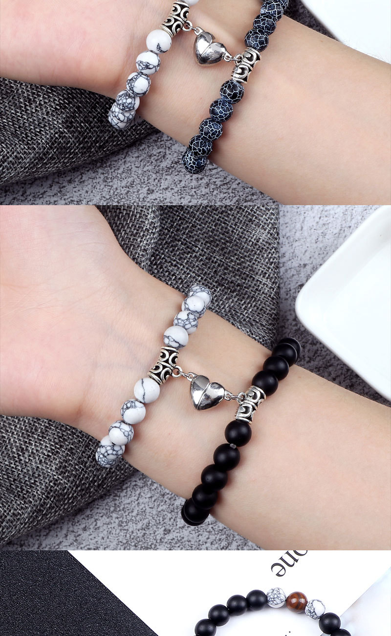 Kreativer Magnet zieht Liebespaar-Armbänder für Männer und Frauen an Besties Nischendesign Handseil_voghion.com